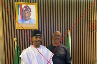 Peter Obi picture with Oluomo is fake