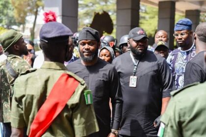 Did CADETN Carry Firearms To Give Seyi Tinubu’s Guard Of Honour?